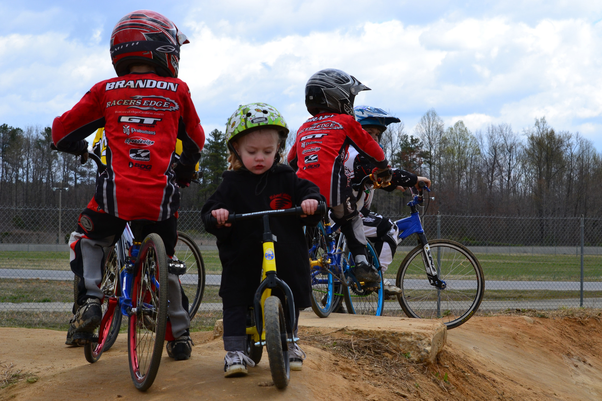 playing bikes